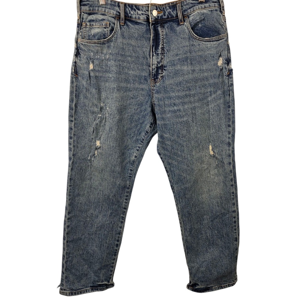 Pilcro Letterpress Anthropologie Women's Size 31 Distressed Denim Jeans Grunge - Picture 16 of 16